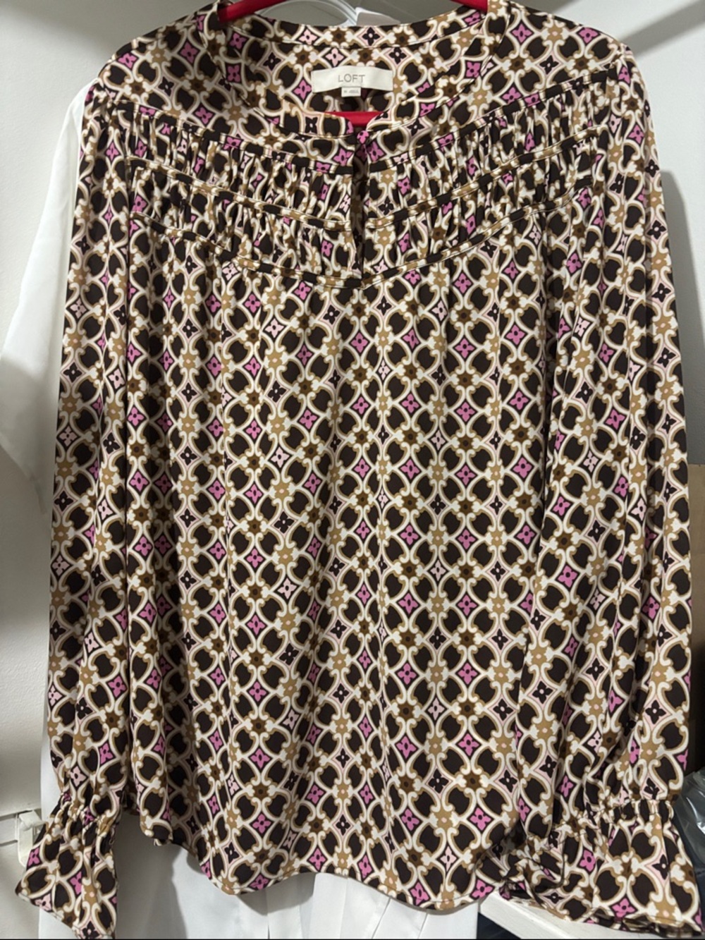 LOFT Geometric Blouse - Picture 2 of 6